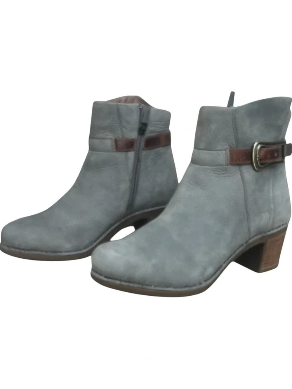 Dansko Hartley Grey Nubuck Leather Ankle Boot. SZ.37.